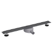 Imagem de Calha de Duche SLIM Satinox PVD (Gun Metal) com Sifão 360º | 600–900 mm