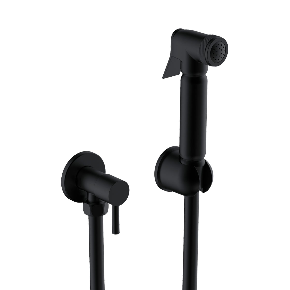 Imagen de Kit Ducha Higiénica Negro con Flexible PVD