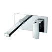 Imagen de Grifo de lavabo empotrado monomando cuadrado cromado
