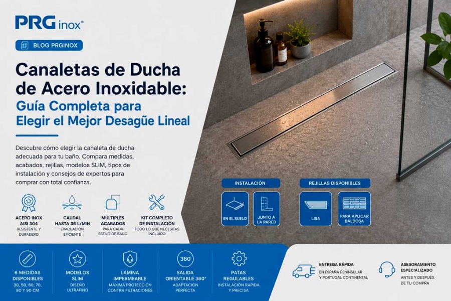 Canaletas de Ducha de Acero Inoxidable: Cómo Elegir el Mejor Desagüe Lineal y Dónde Comprar