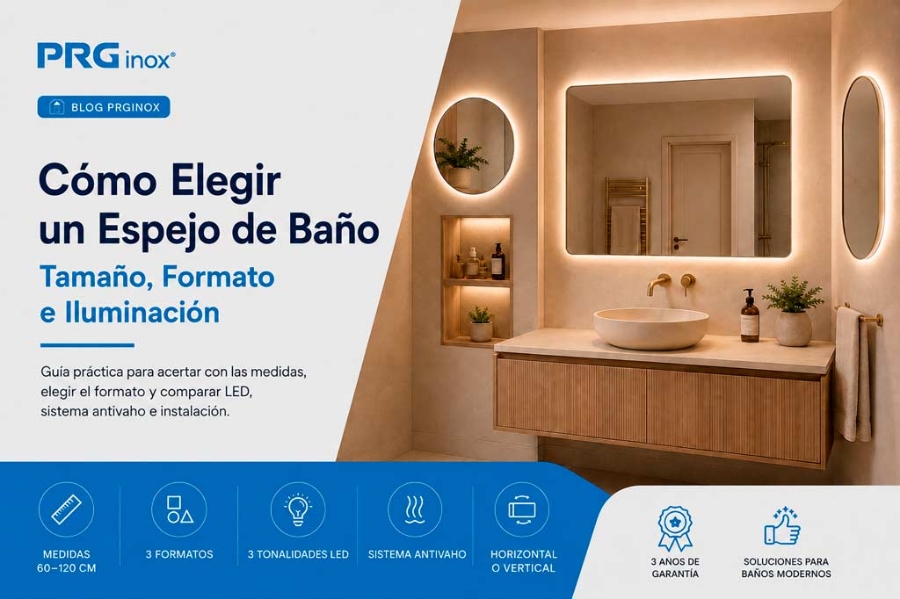 Cómo Elegir un Espejo de Baño: Tamaño, Formato e Iluminación