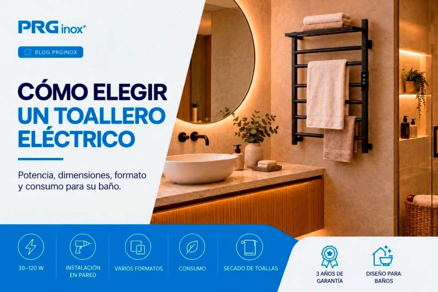 Cómo elegir un toallero eléctrico: potencia, tamaño e instalación